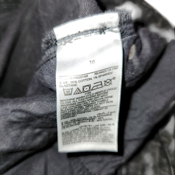 Old Navy OG Loose Size 16 Gray/Black Denim Shorts - Picture 8 of 9